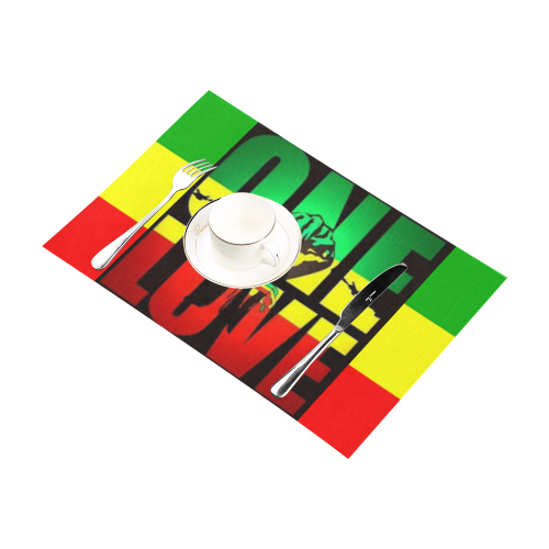 RASTA ONE LOVE CITY Placemat 12’’ x 18’’ (Set of 4)