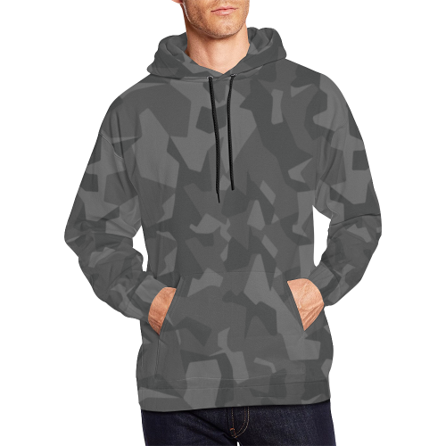 Swedish M90 Night camouflage All Over Print Hoodie for Men (USA Size) (Model H13)