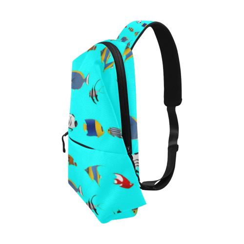 Rainbow fishes Chest Bag (Model 1678)