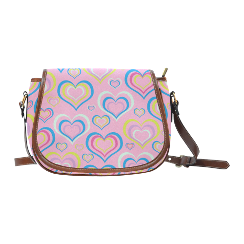 Sweet Heart Saddle Bag/Small (Model 1649) Full Customization