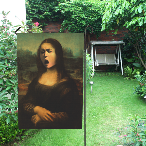 Caravaggio / daVinci * Mona Medusa Garden Flag 28''x40'' （Without Flagpole）