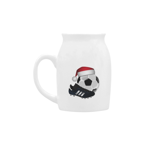 Santa Hat Soccer Ball and Shoe Christmas Milk Cup (Small) 300ml
