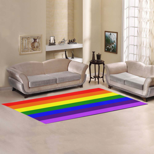 Rainbow Flag (Gay Pride - LGBTQIA+) Area Rug 9'6''x3'3''