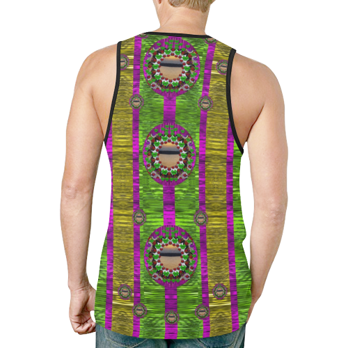Sunset love in the rainbow decorative New All Over Print Tank Top for Men (Model T46)