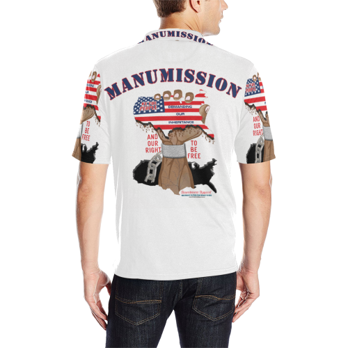 Manumission  S/S Pullover Shirt Men's All Over Print Polo Shirt (Model T55)
