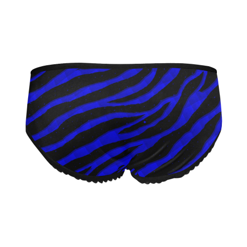 Ripped SpaceTime Stripes - Blue Women's All Over Print Classic Briefs (Model L13)