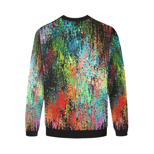 Colors of Dream by Nico Bielow Men's Oversized Fleece Crew Sweatshirt (Model H18)