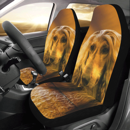 Dog Afghan Hound Car Seat Covers (Set of 2)