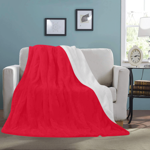 color Spanish red Ultra-Soft Micro Fleece Blanket 54''x70''