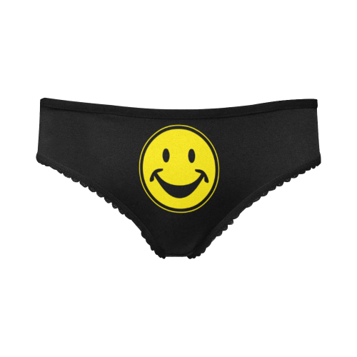 Funny yellow SMILEY for happy people Women's All Over Print Girl Briefs (Model L14)