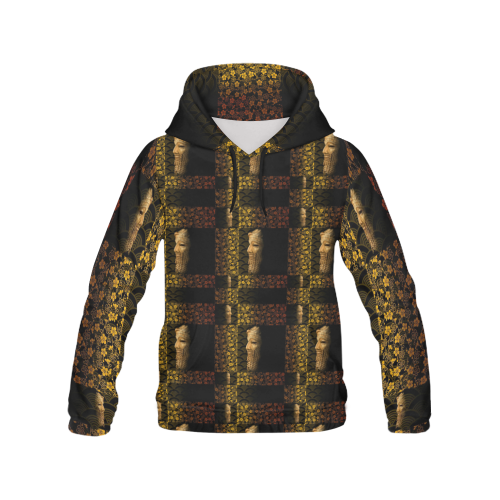 King Sargon II All Over Print Hoodie for Women (USA Size) (Model H13)