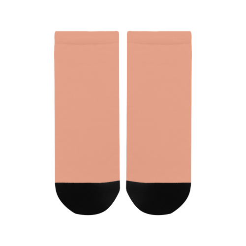 color dark salmon Women's Ankle Socks