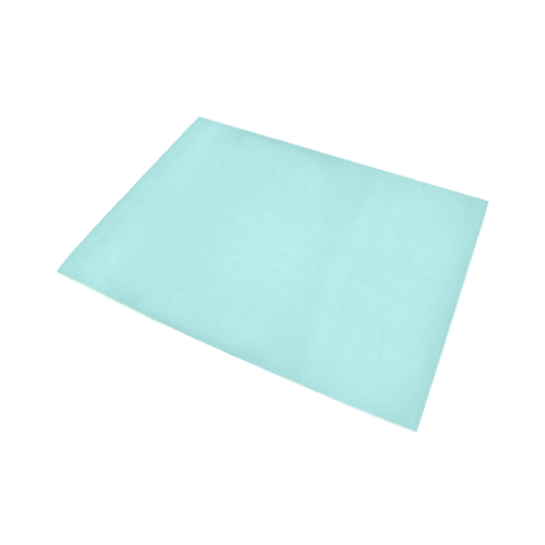 color pale turquoise Area Rug7'x5'