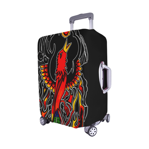 Phoenix on Fire Luggage Cover/Medium 22"-25"