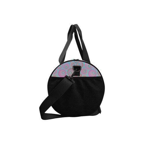 Retro Psychedelic Pink and Blue Duffle Bag (Model 1679)