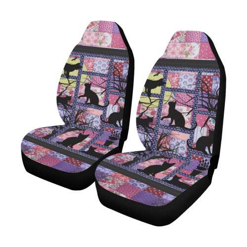 Cats in the Night Car Seat Covers (Set of 2)