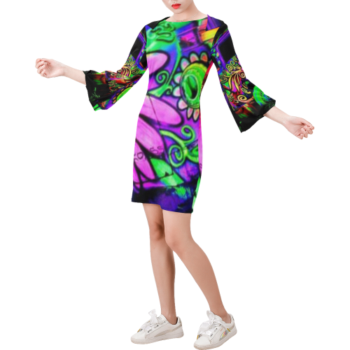 partybus Bell Sleeve Dress (Model D52)