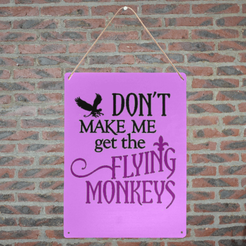 Flying Monkeys Metal Tin Sign 12"x16"