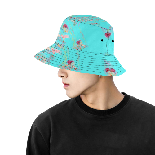 aqua nature All Over Print Bucket Hat for Men
