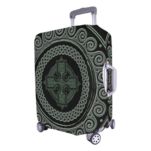 Awesome Celtic Cross Luggage Cover/Large 26"-28"