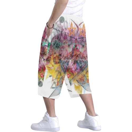 Summer Popart by Nico Bielow Men's All Over Print Baggy Shorts (Model L37)