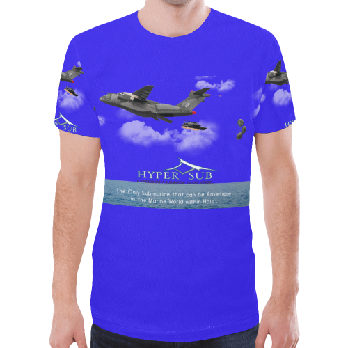 Hyper Sub plane T-Shirt New All Over Print T-shirt for Men (Model T45)