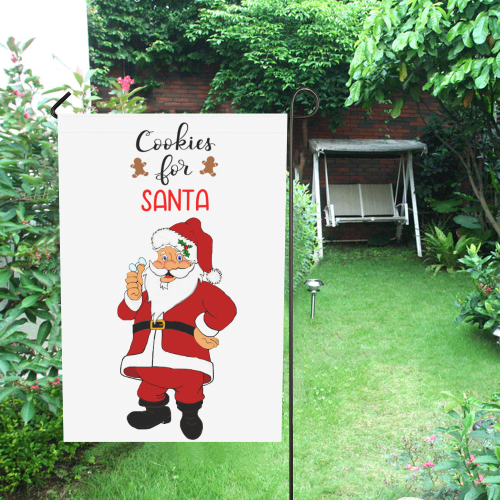 Cookies For Santa Garden Flag 28''x40'' （Without Flagpole）