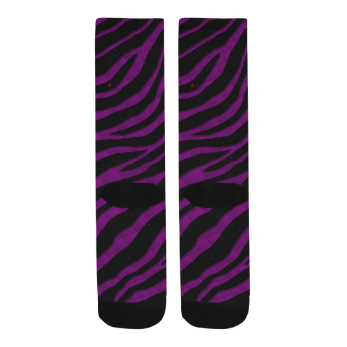 Ripped SpaceTime Stripes - Purple Men's Custom Socks