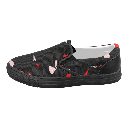 zappwaits holiday 04 Women's Slip-on Canvas Shoes (Model 019)