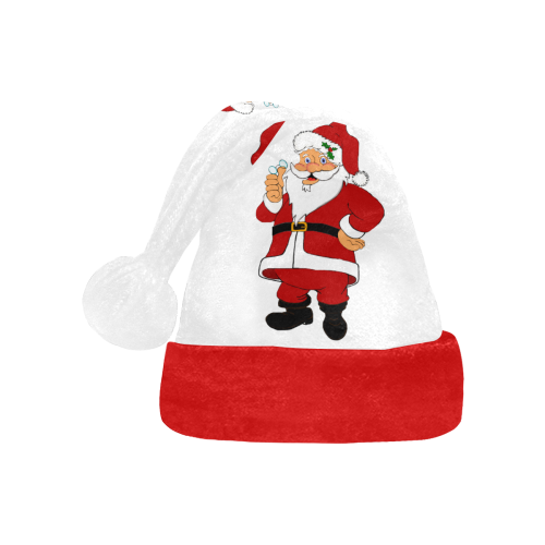 Jolly Santa White/Red Santa Hat