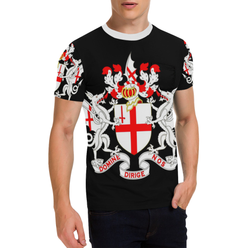 CITY OF LONDON COA Men's All Over Print T-Shirt with Chest Pocket (Model T56)
