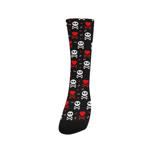 Skull Hearts Men's Custom Socks