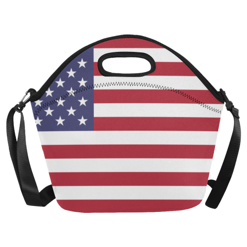 United States of America flag Neoprene Lunch Bag/Large (Model 1669)
