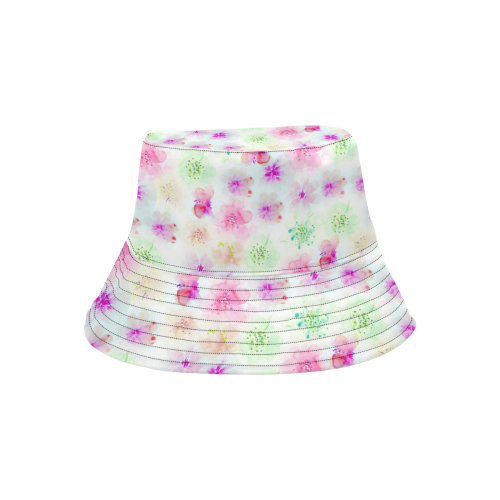 watercolor flowers 4 All Over Print Bucket Hat