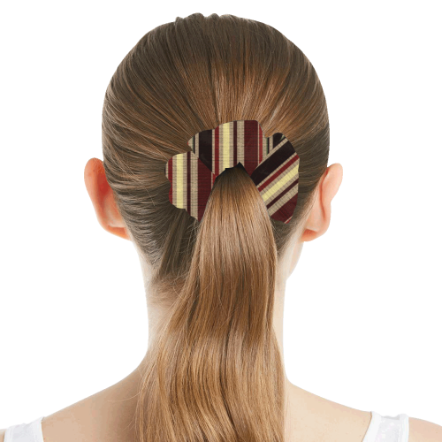 Dark textured stripes All Over Print Hair Scrunchie
