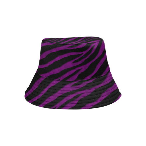 Ripped SpaceTime Stripes - Purple All Over Print Bucket Hat