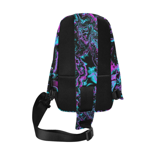 power fractal B by JamColors Chest Bag (Model 1678)