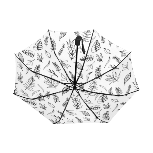 DANCING LEAVES Anti-UV Auto-Foldable Umbrella (Underside Printing) (U06)