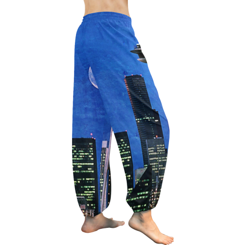 Seattle Space Needle Watercolor Women's All Over Print Harem Pants (Model L18)