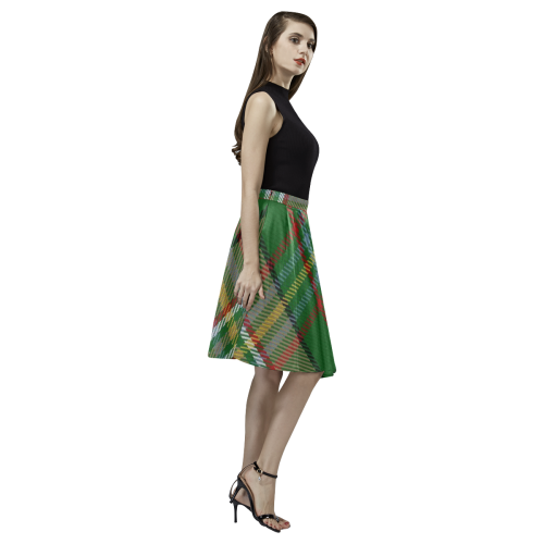 ARIZONA TARTAN Melete Pleated Midi Skirt (Model D15)