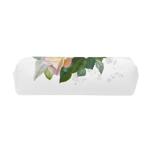 2 Wild Roses floral watercolor Pencil Pouch/Small (Model 1681)