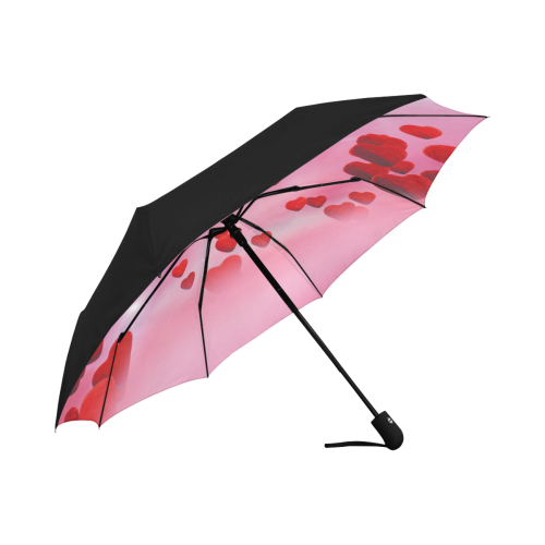 lovely romantic sky heart pattern for valentines day, mothers day, birthday, marriage Anti-UV Auto-Foldable Umbrella (Underside Printing) (U06)