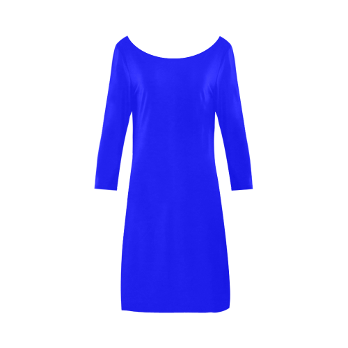 color blue Bateau A-Line Skirt (D21)
