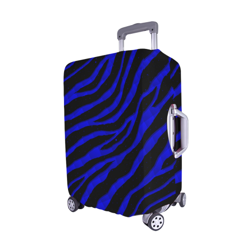 Ripped SpaceTime Stripes - Blue Luggage Cover/Medium 22"-25"