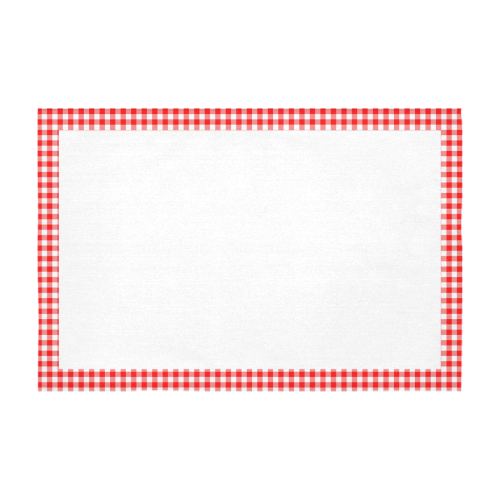 Gingham Cotton Linen Tablecloth 60" x 90"