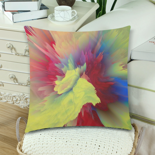 Flower1 Custom Zippered Pillow Cases 18"x 18" (Twin Sides) (Set of 2)
