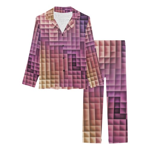 tetris 2 Women's Long Pajama Set