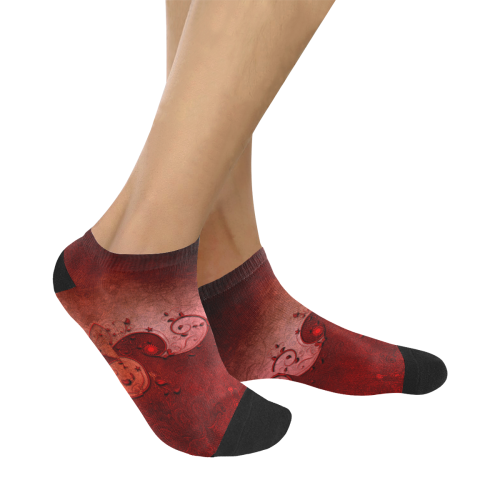 Soft decorative floral design Women's Ankle Socks