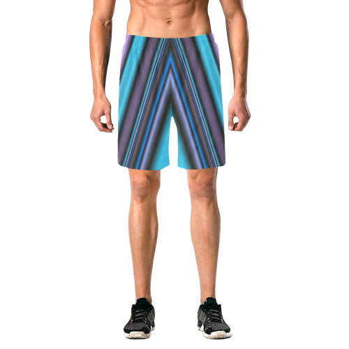 Cool Down Men's All Over Print Elastic Beach Shorts (Model L20)