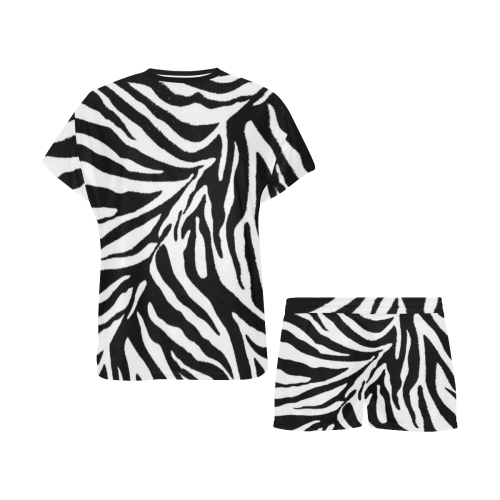 zebra 1 Women's Short Pajama Set